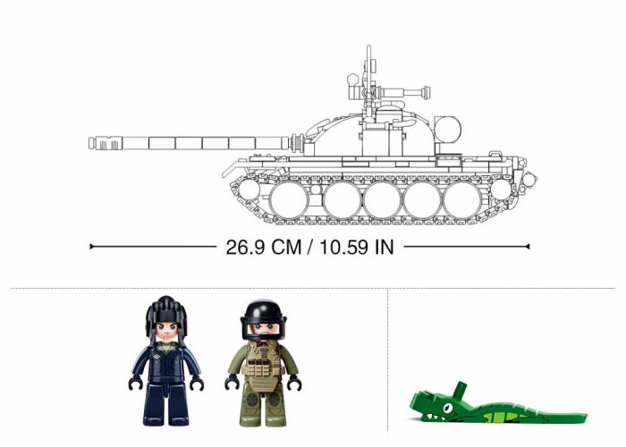  SLUBAN M38-B1135  T-54S / 55AS MBT, 3 
