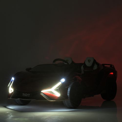 Дитячий електромобіль фарбований червоний (M 5072EBLRS-3)