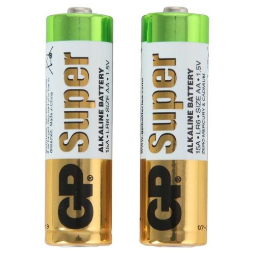  (2 ) GP SUPER ALKALINE  AA 15A 1.5V LR6 (15A-S2)