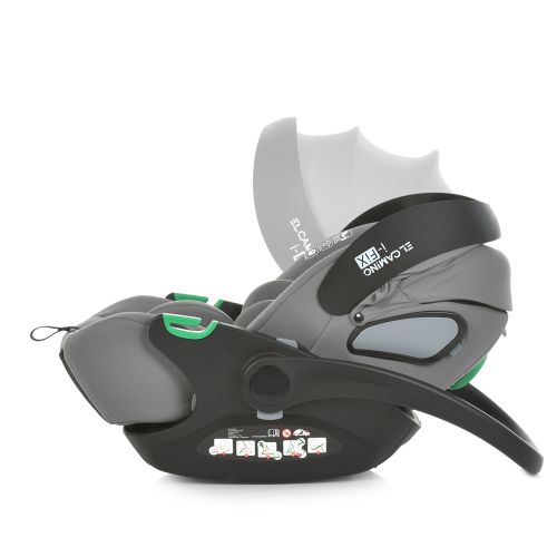 Бебікокон EL CAMINO i-FIX сірий (ME 1110 Simply Gray)