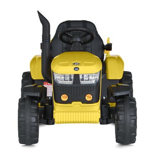 Дитячий електромобіль BAMBI RACER Трактор з причепом жовтий (M 5852EBLR-6)