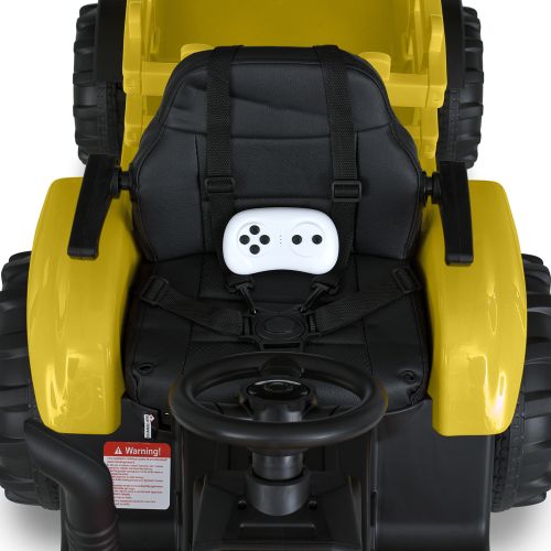 Дитячий електромобіль BAMBI RACER Трактор з причепом жовтий (M 5852EBLR-6)
