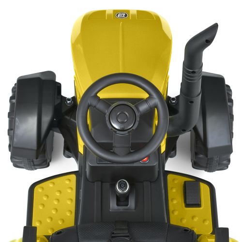 Дитячий електромобіль BAMBI RACER Трактор з причепом жовтий (M 5852EBLR-6)