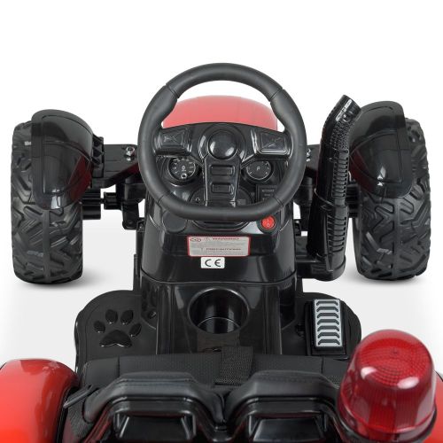 Детский электромобиль BAMBI RACER Трактор с прицепом красный (M 4573EBLR-3)