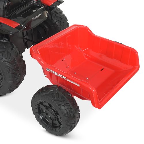 Детский электромобиль BAMBI RACER Трактор с прицепом красный (M 4573EBLR-3)