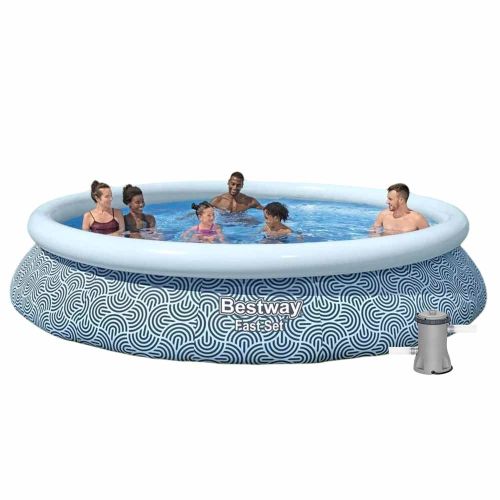 Басейн надувний BESTWAY 396х84 см з фільтром (57376)