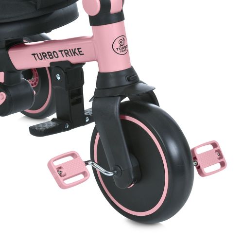 Велосипед з батьківською ручкою TURBOTRIKE рожевий (MT 1036 pink)