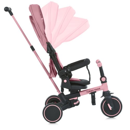 Велосипед з батьківською ручкою TURBOTRIKE рожевий (MT 1036 pink)