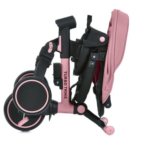Велосипед з батьківською ручкою TURBOTRIKE рожевий (MT 1036 pink)