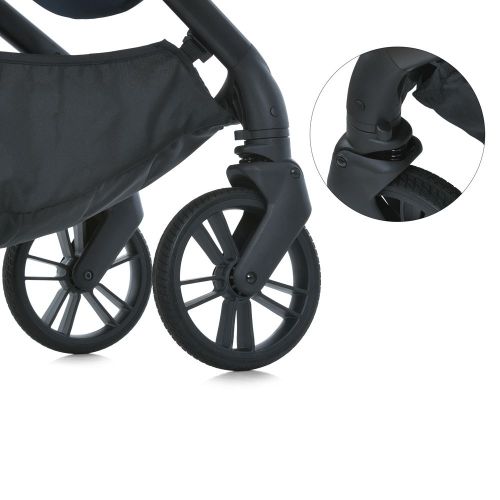 Коляска универсальная EL CAMINO Сoil 2 в 1 черная (ME 1190 Jet Black)