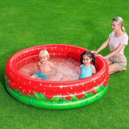 Бассейн детский BESTWAY Клубника 160х38 см (51145)